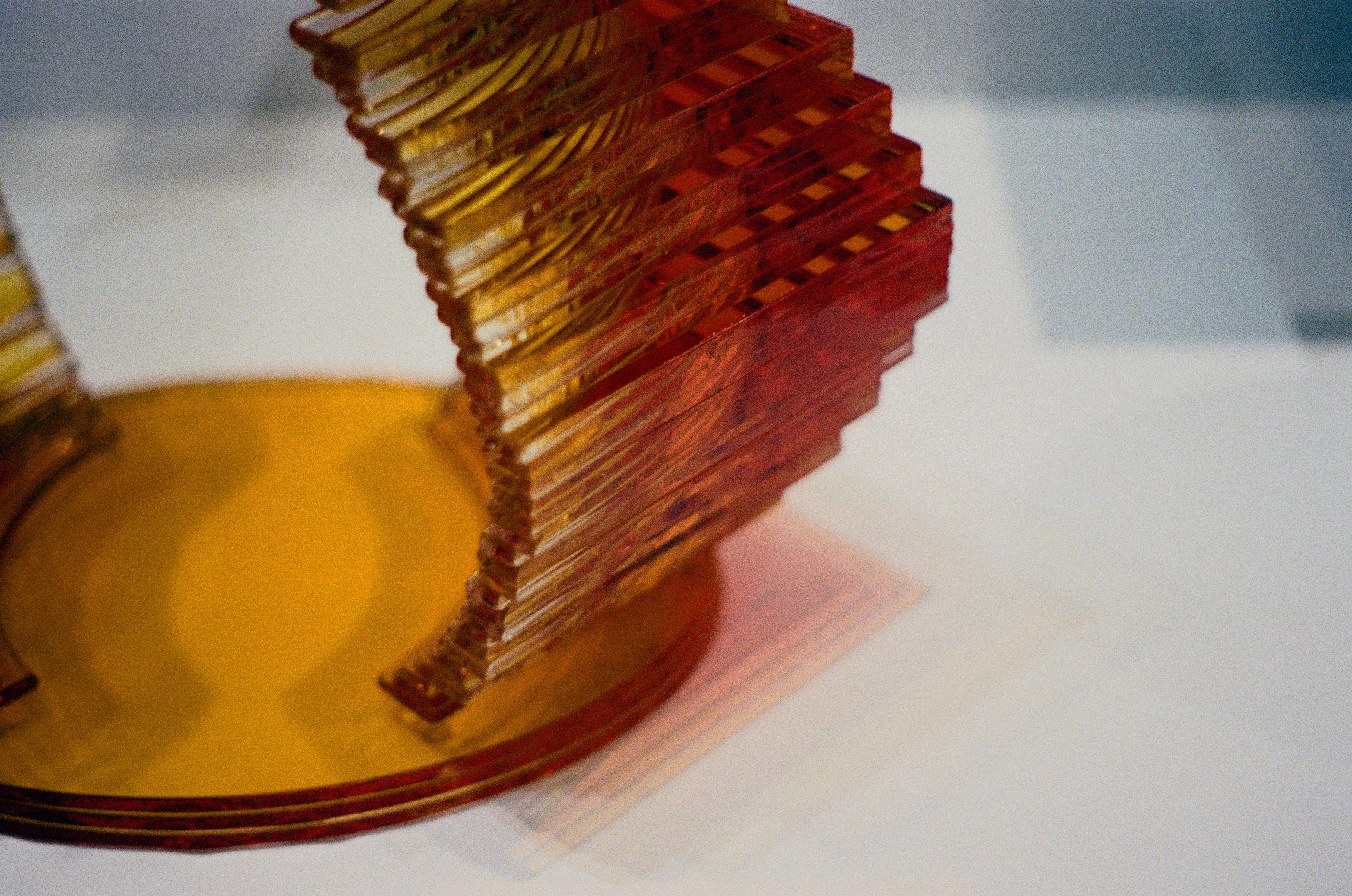 Amber sculptural art object